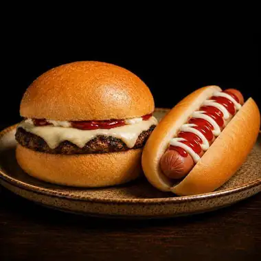 Panchos + hamburguesas